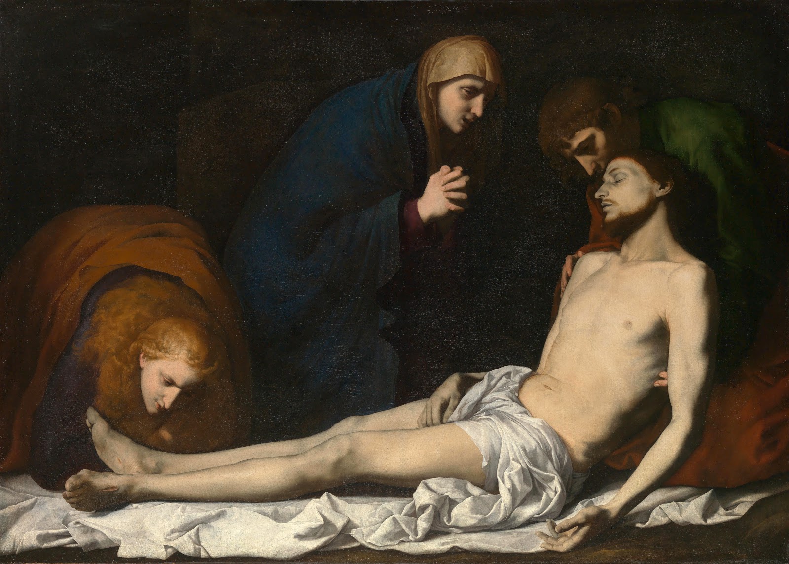 The lamentation over Jusepe de Ribera The dead christ